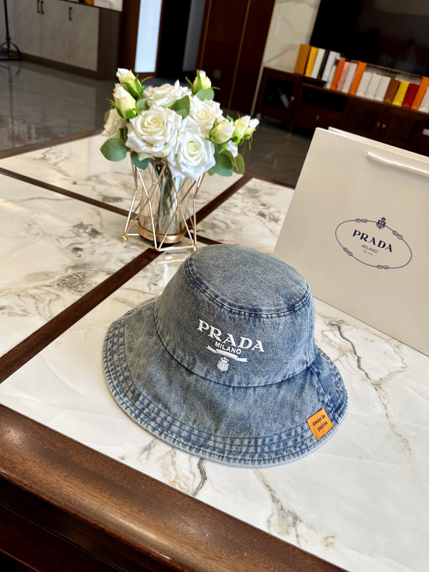 prada hat model 17